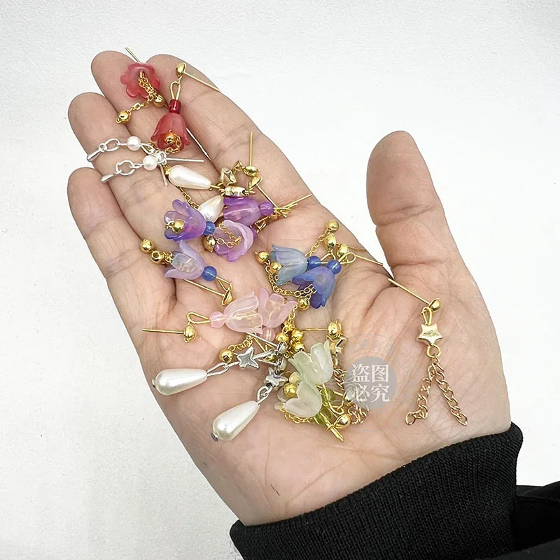 

Роскошные дизайнерские серьги с бабочками и цветами в старинном стиле для кукол Babi FR 1/6, аксессуары для украшений