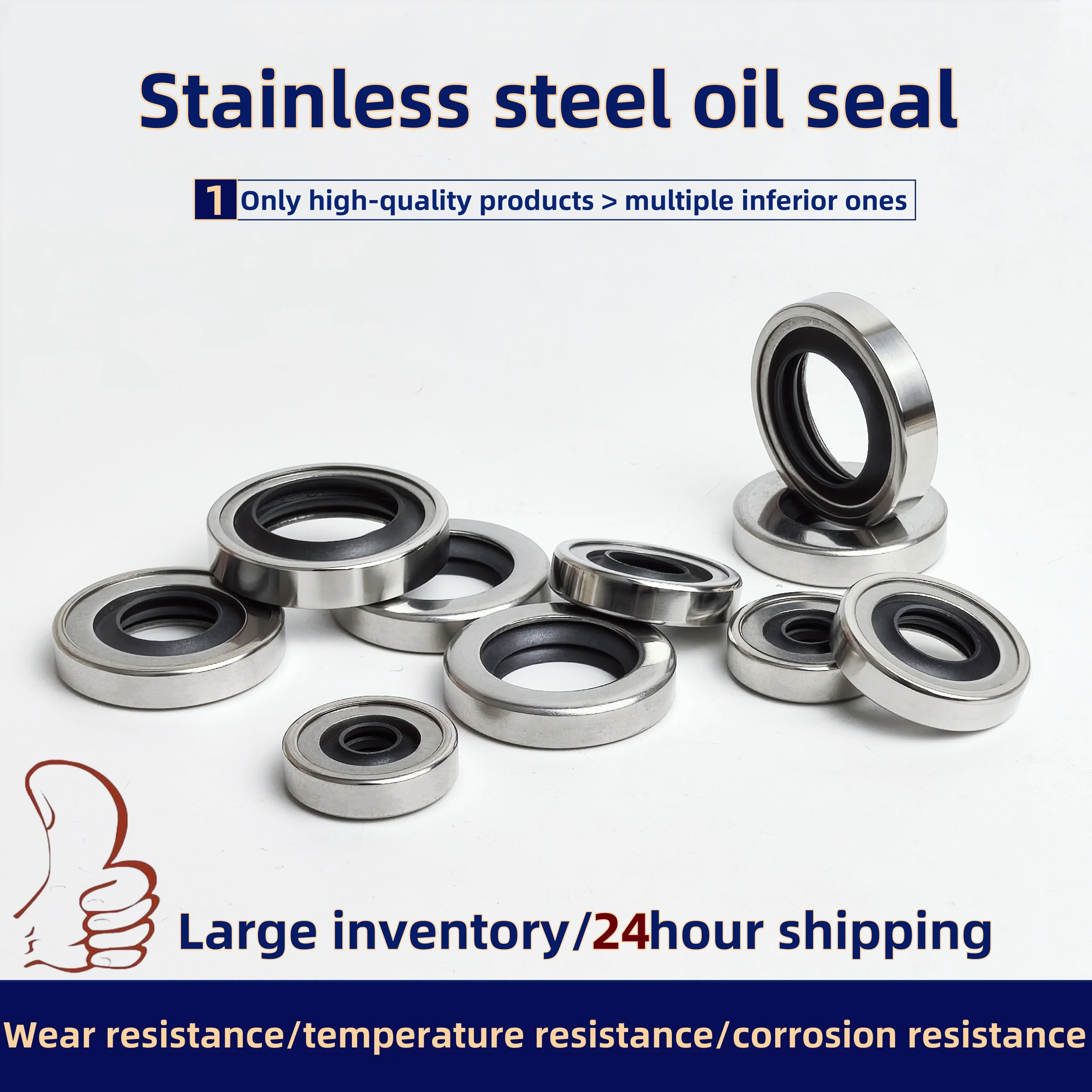 ID:15*16*17*18*OD:25/30/32/35/37/38/40*6/7/8/10mm Stainless steel shaft oil seal PTFE sealed air compressor accessories