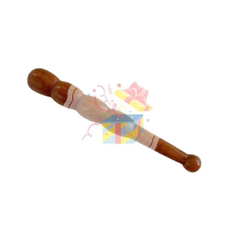 Natural Wooden Reflexology Massage Stick 1PCS Handheld Thai Style Tool for Full Body Foot Hand Face Massage Care
