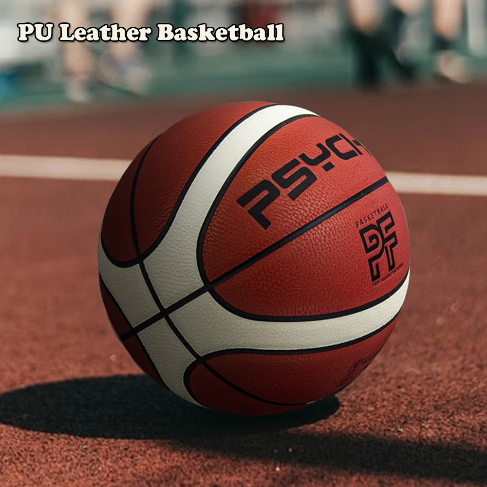 

Баскетбольный мяч официального размера 7, из искусственной кожи PU, с высоким отскоком, водостойкий, всепогодный, для соревнований и тренировок в помещении и на улице