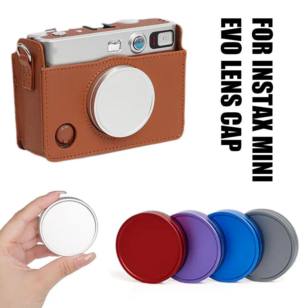 

For Instax Mini Evo Camera Lens Cap For Polaroid Dustproof And Waterproof Aluminum Alloy Protective Cover