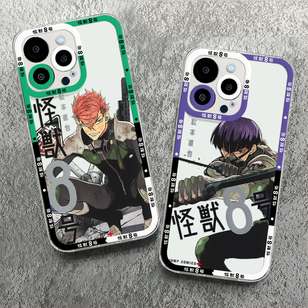 Japan Comics Kaiju No.8 Phone Case For Xiaomi Redmi Note 13 12C 11 10C 13C 10s 9s 9A 9T 9C 8 7 Pro Max 4G 5G Transparent Cover