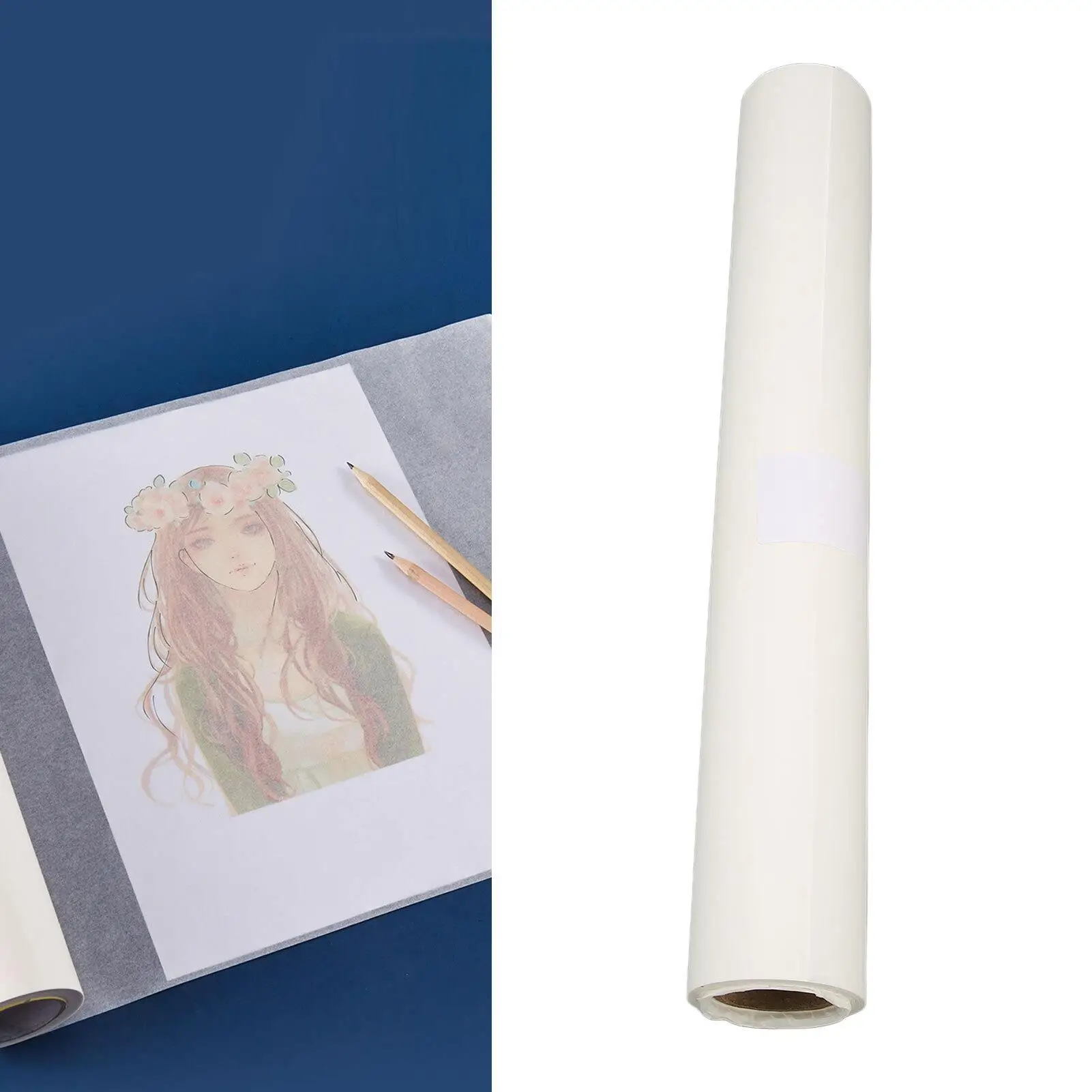 White Tracing Paper Roll High Transparency for sewing Dressmaking Sketch Drafting