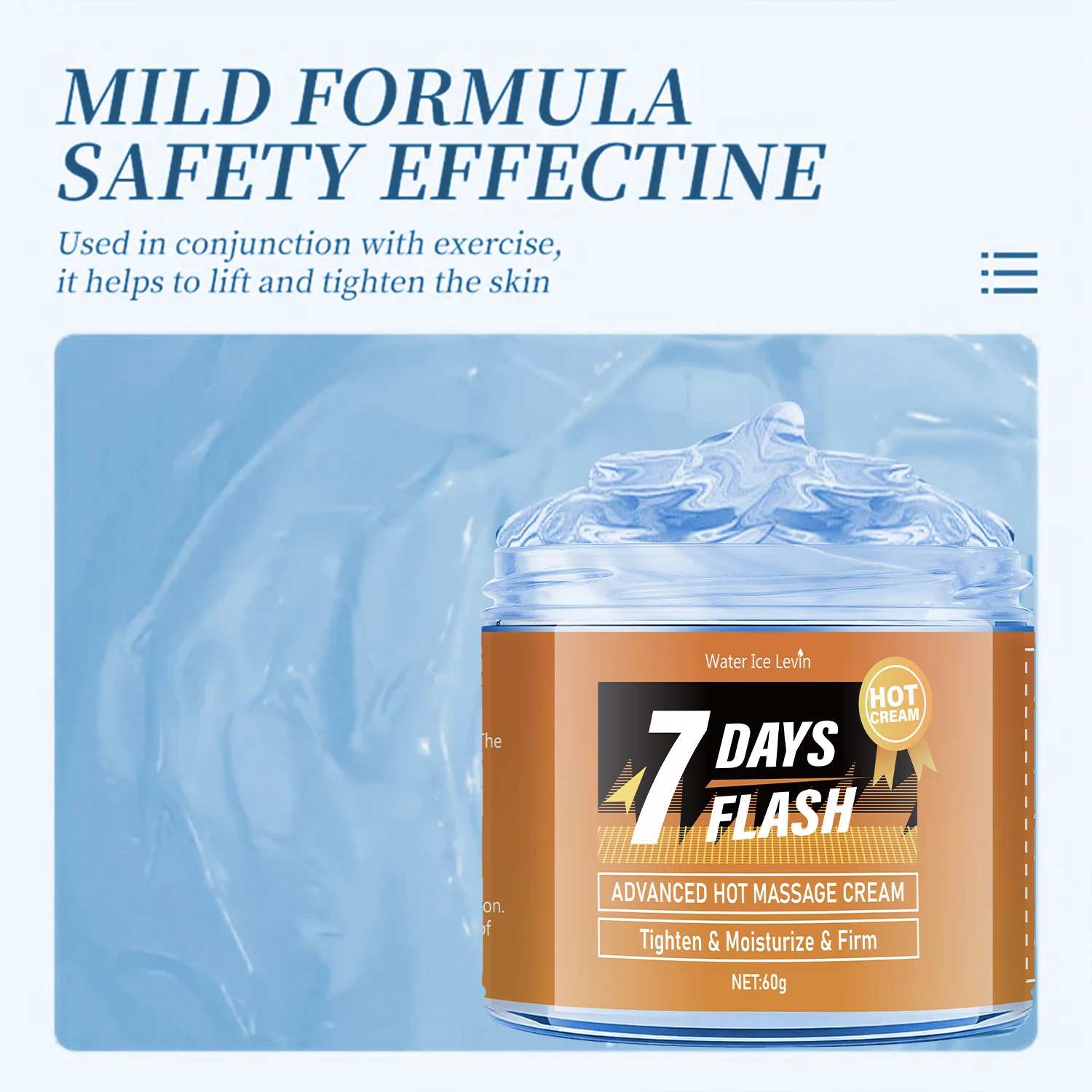 كريم تدليك لكامل الجسم وكمال الأجسام، ضغط ساخن لشد عضلات البطن