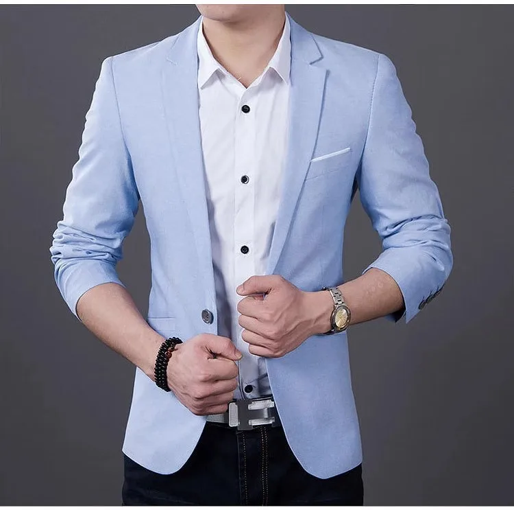 

New business casual suit - Spring/Summer men's Korean version slim-fit coat - Versatile small suit - Single western-style top