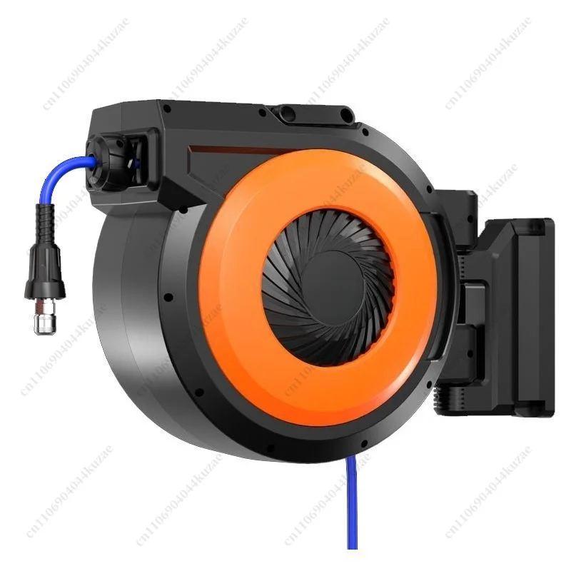 Auto Rewind Retractable Hose Reel, Braided Tube for Air Pump, Car Wash, Auto Maintenance & Garden Irrigation