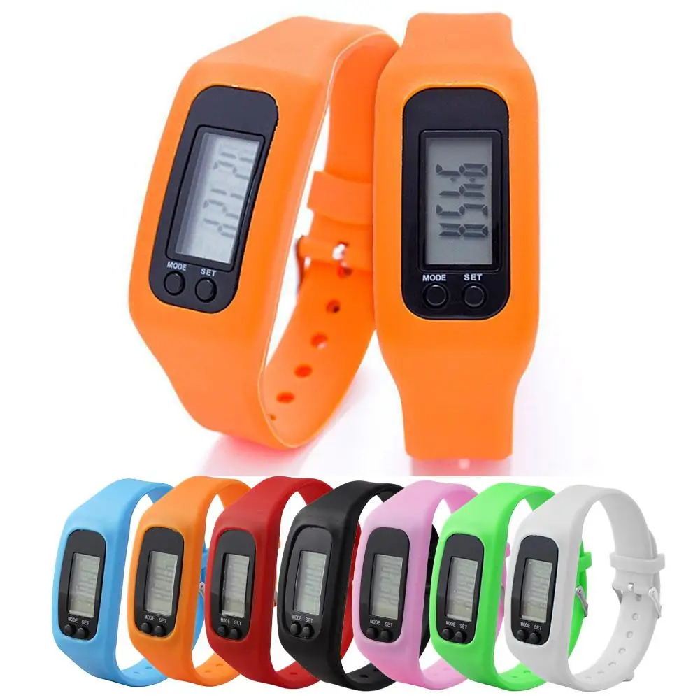 Silicone LED Step Counter Watch 6
