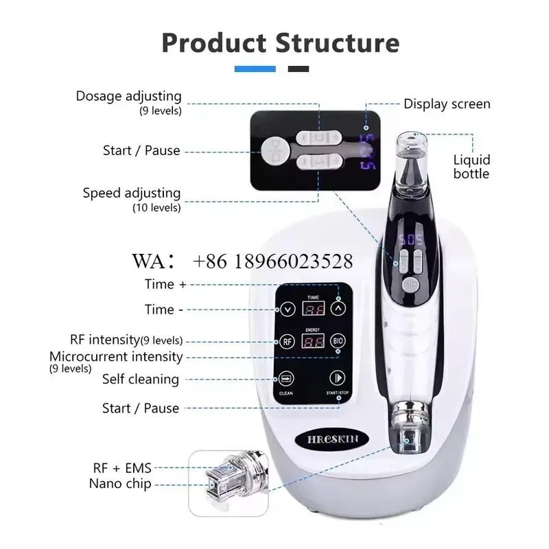WMWMNU Newest Portable Needle-free Mesotherapy Instrument Improves Nutrient Penetration for Home Use Beauty Device view 5