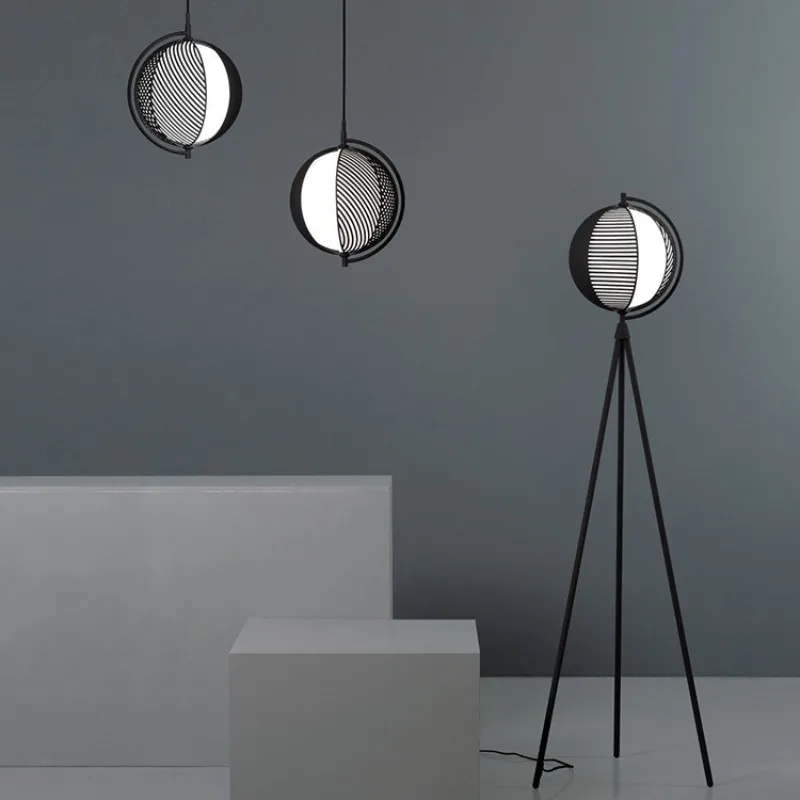 LED chandelier living room bedroom room dining room creative home single head 3 head semi-circular chandelier floor lamp