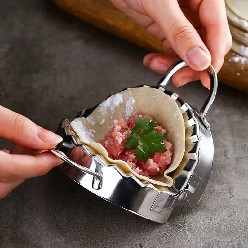 Stainless Steel Dumpling Mould Dumpling Wrapper Tool Dough Cutter Dumpling Making Mold Cooking Accessories Kitchen Tools