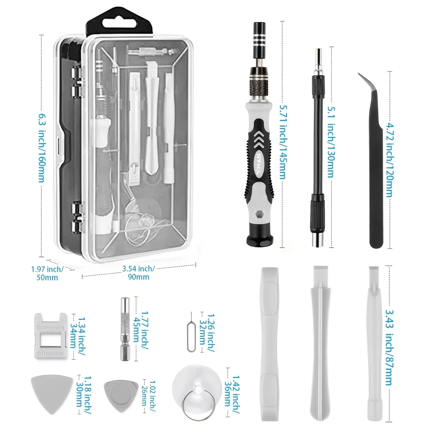 115 in1 Screwdriver Multi-functional High Hardness Magnetic Set Suitable for Repairing Mobile Phone Computer Portable Tools