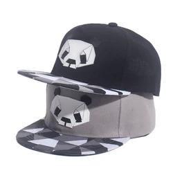 Panda Snapback Hat Simplicity Geometry Baseball Caps Street Rap Hip Hop Baseball Hat  Men and Women  ﻿