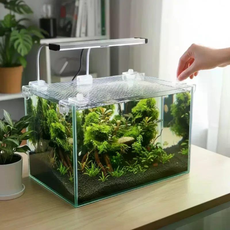 1 Peça Rede Anti-Salto para Aq - Aquarium Fish Jump Guard avaliação e preço