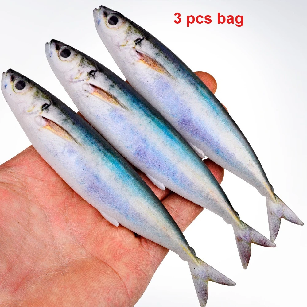 Billings 1 Stück/3 Stück 3D-Gedruckter Bionischer Makrelen-Angelköder 14,5cm/33,5g Bleifreier Downrigger-Köder für Salz- und Süßwasser Universell Einsetzbar
