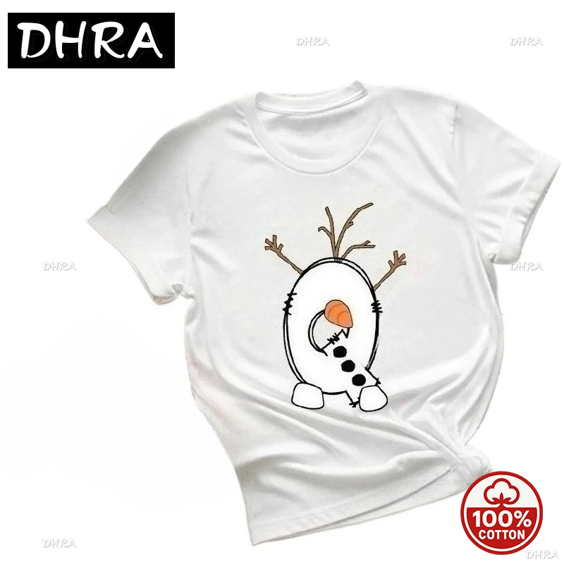 

Эстетические модные футболки для женщин, рождественский алфавит с принтом снеговика, футболки, одежда, трендовый женский топ с короткими рукавами