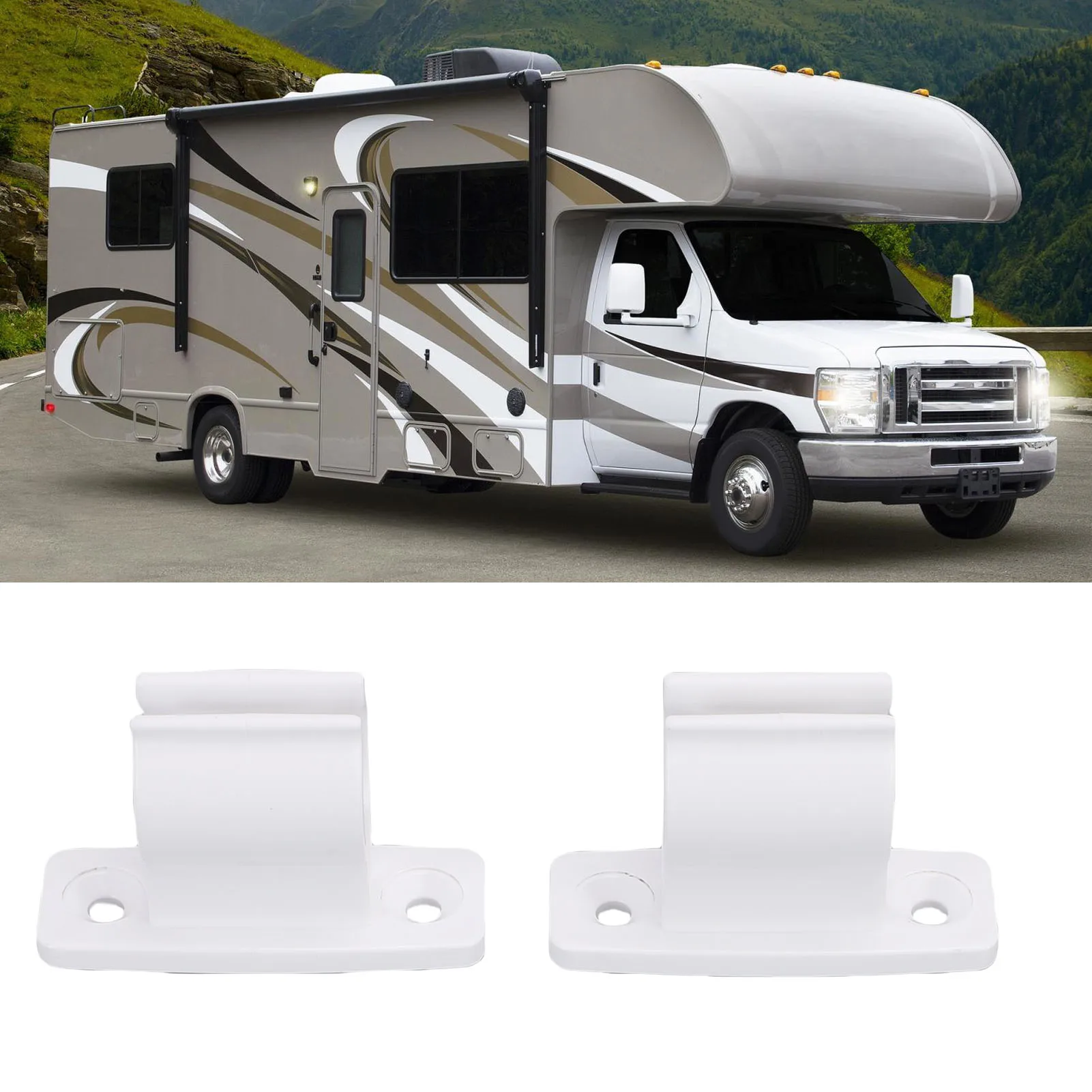 

Awning Crank Clip RV Awning Crank Holder Clip Plastic Awning Crank Rod Wall Mount Bracket for RV Camping Trailer Motorhome