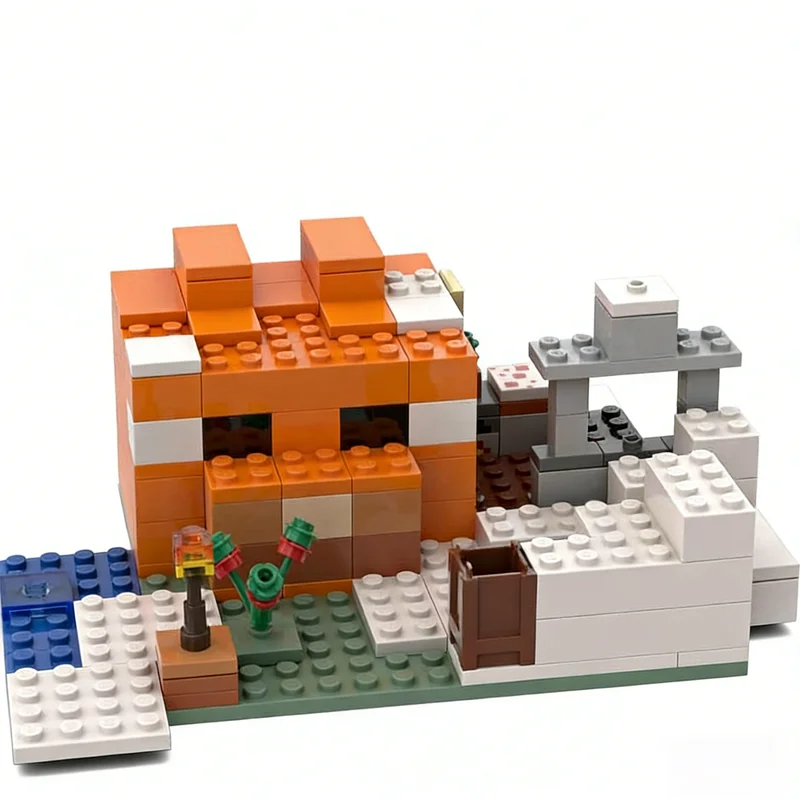 148개 MOC 마이 월드 고양이 집 대체 조립 모델 블록 장난감 크리스마스 선물 건축 DIY 조립 창의적 아이디어