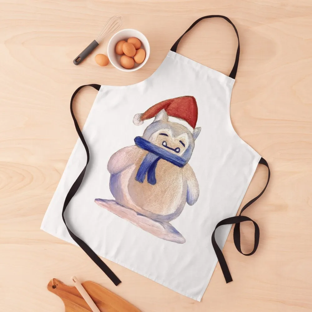 Snorlax Christmas Apron Kitchen Kawaii Accessories Nursing Apron