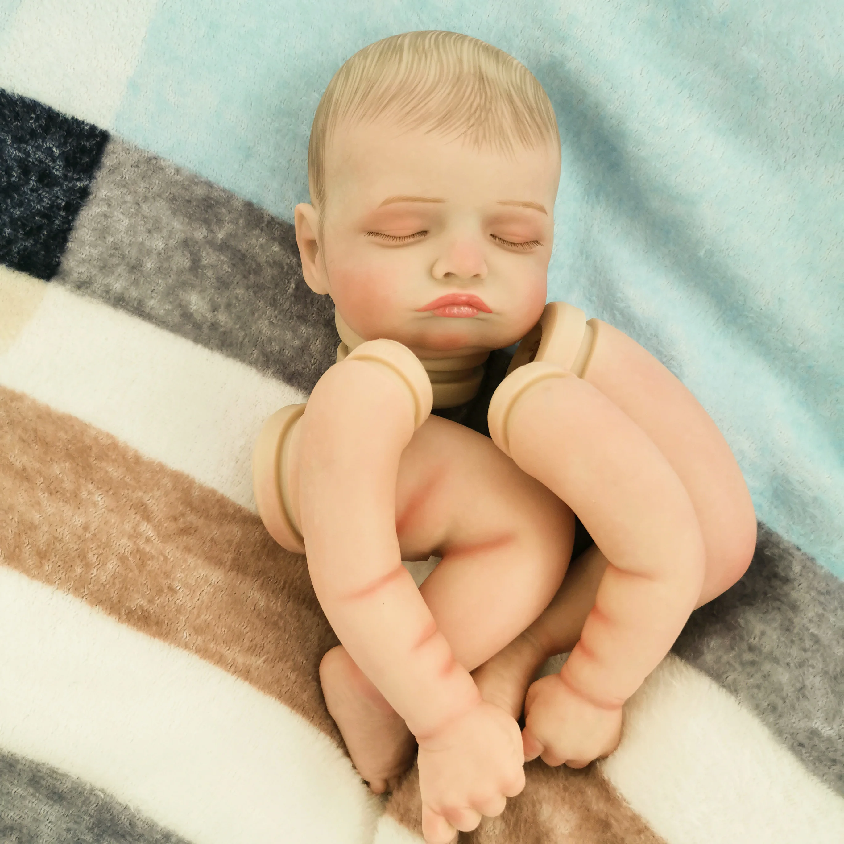 مجموعة دمية تولد من جديد فارغة غير مصبوغ ، فينيل ، غير مكتملة ، أجزاء ديي ، روزالي ، رسمت 3D