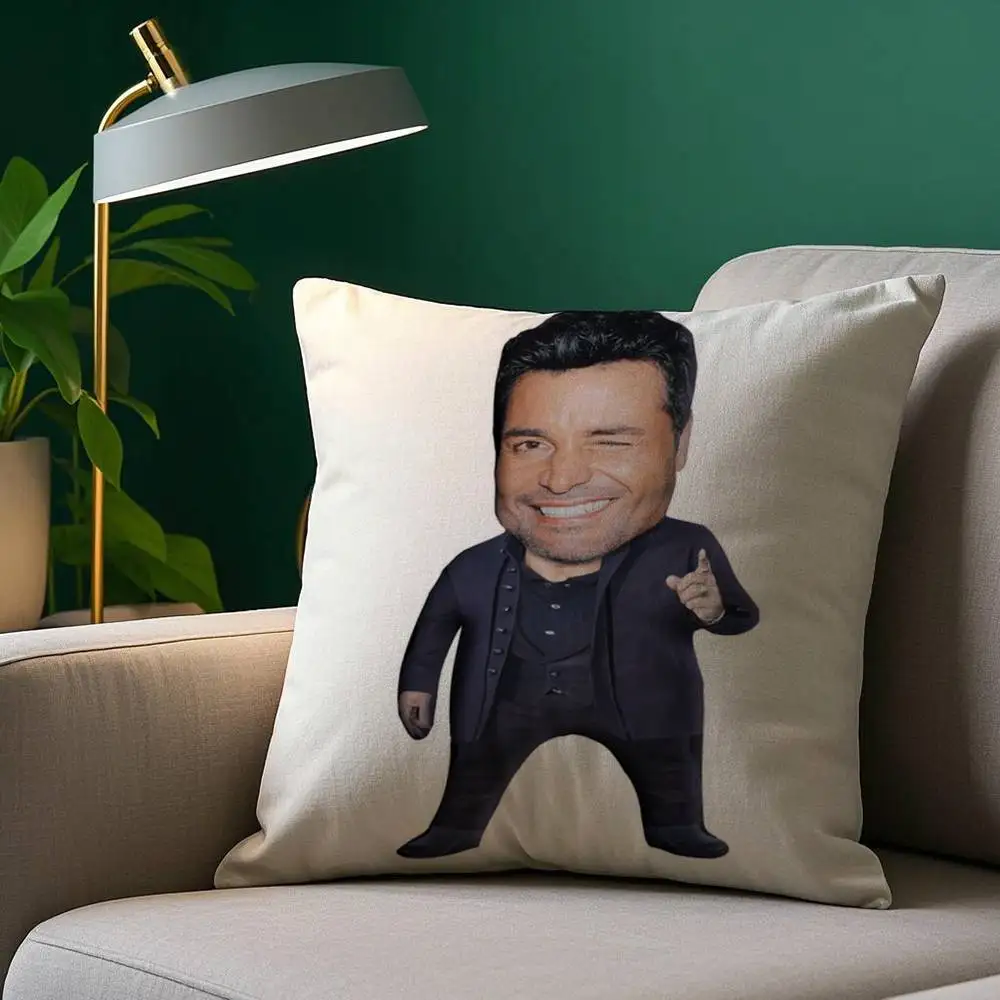 C-Chayanne Chiquito مضحك كيس وسادة نسيج قطيفة لينة المخدة مزدوجة الوجهين طباعة غطاء وسادة أريكة رمي #2