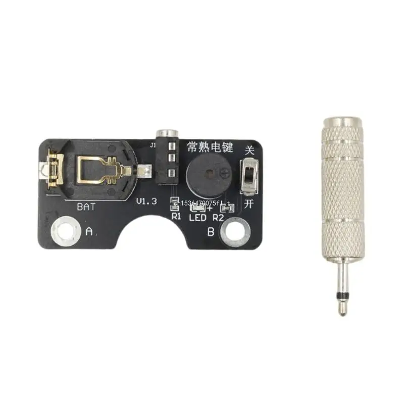 

Miniature CW Keyer Board Morse Key Trainer For On Travel Morse Code Practice DropShipping