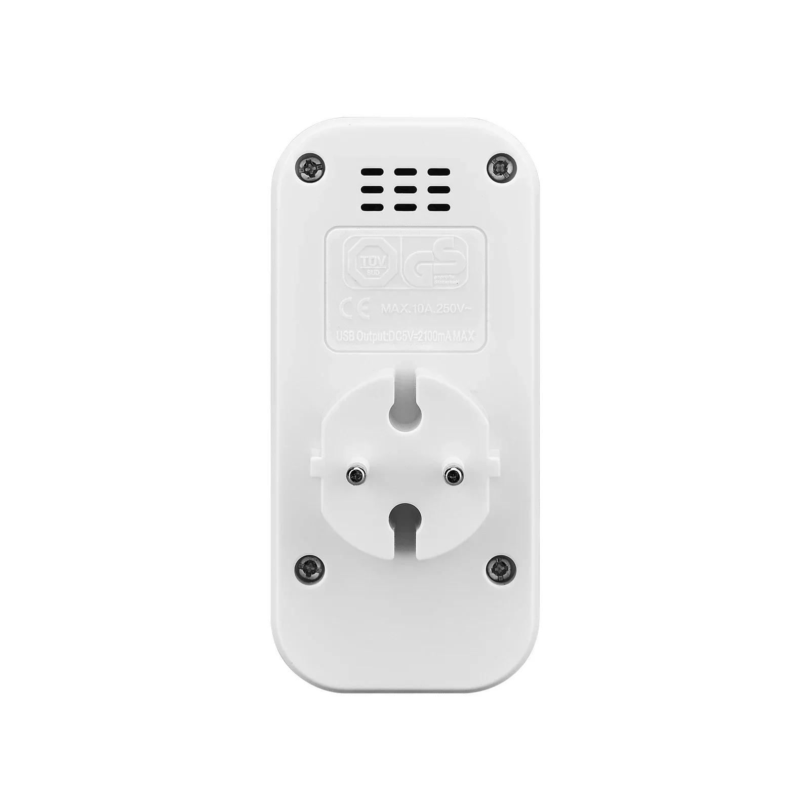 EU Plug Conversion 2 Socket Plug Multifunctional Socket Portable with USB Type-C Port German Spain French Russian Power Adapter