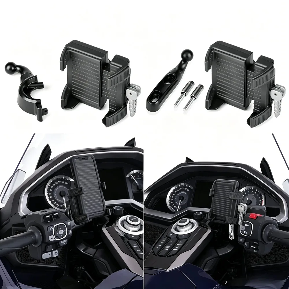 

Motorcycle Phone Navigation Mount Bracket For Gold Wing GL1800 F6B 2018-2024