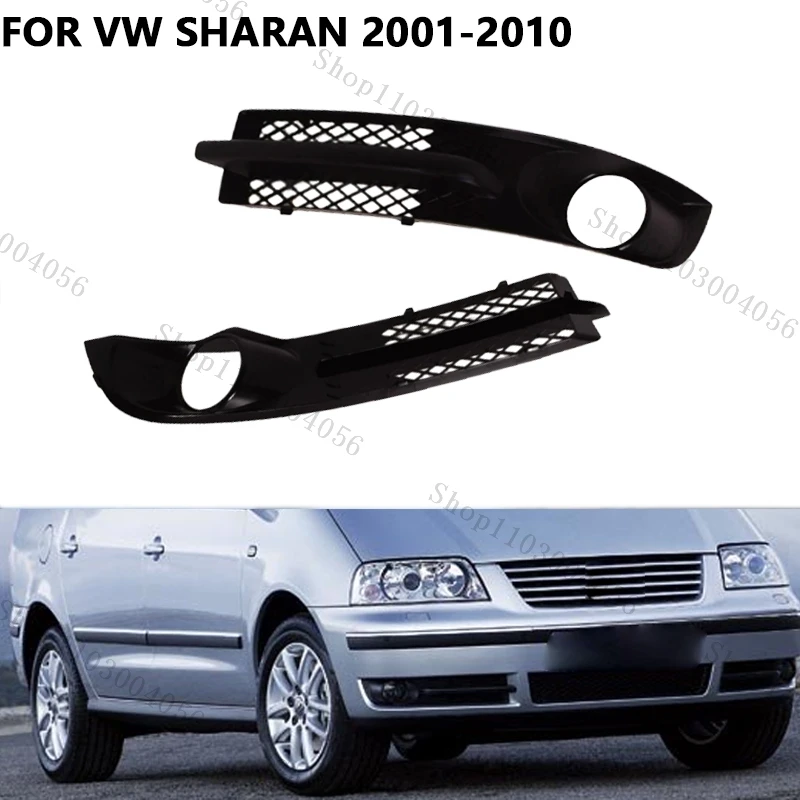 

For VW Sharan 2001 2002 2003 2004 2005 2006 2007 2008-2010 Fog Light Cover Front Bumper Fog Lamp Grille 7M3853683A 7M3853684A