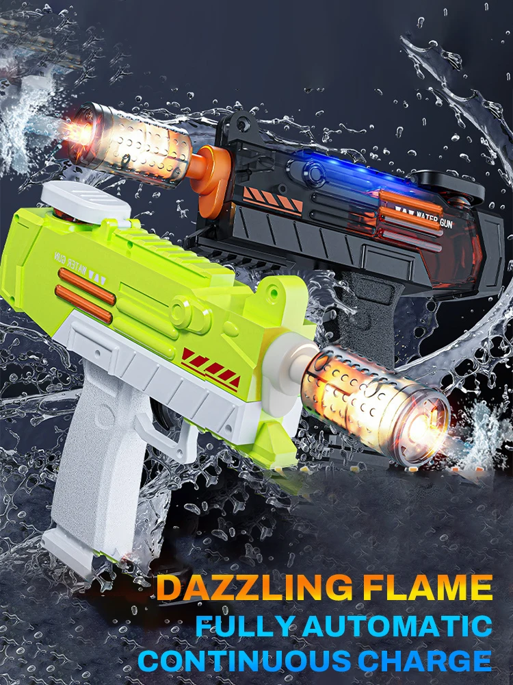 

New Water Gun Electric Water Pistol Shooting Toy Full Automatic Summer Beach Outdoor Fun Toy For Children Boys Girls Adults Gift