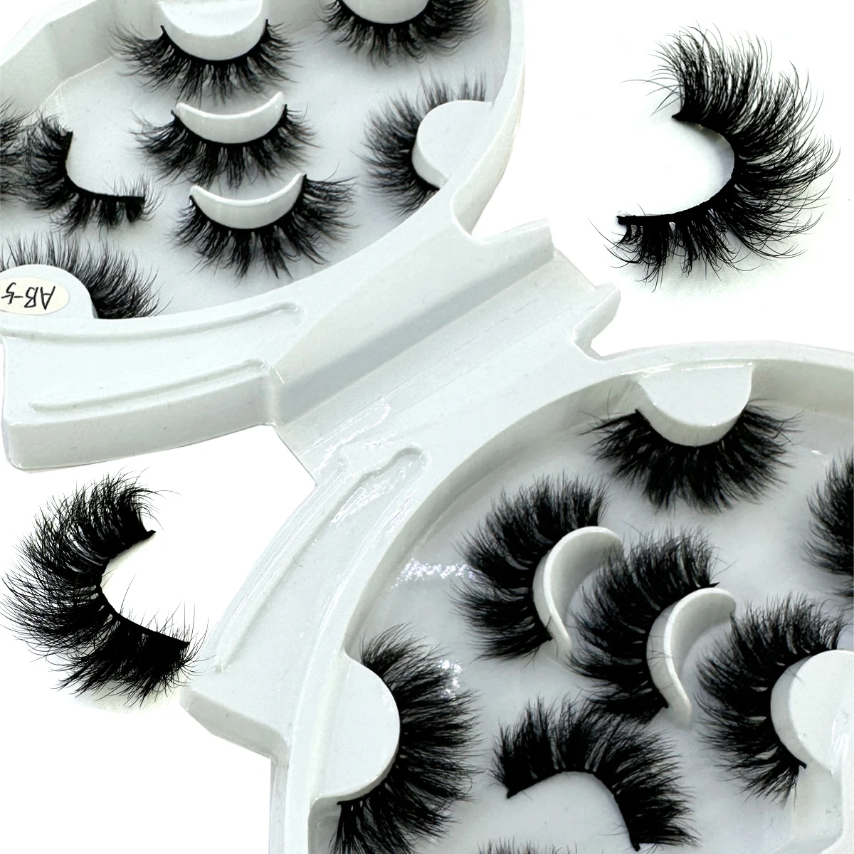 8 pairs of 3D artificial mink natural eyelashes handmade fluffy dramatic wise eyelashes long makeup eyelashes
