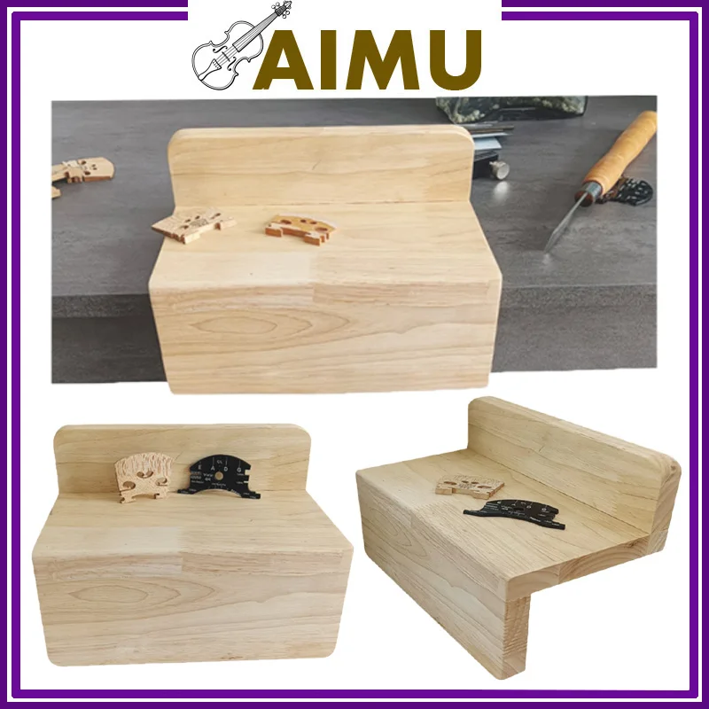 

Solid wood Violin Bridge Repair Pad Platem,Double Bass Cello Bridge Workbench Protection Board Anti-collision DIY by hand