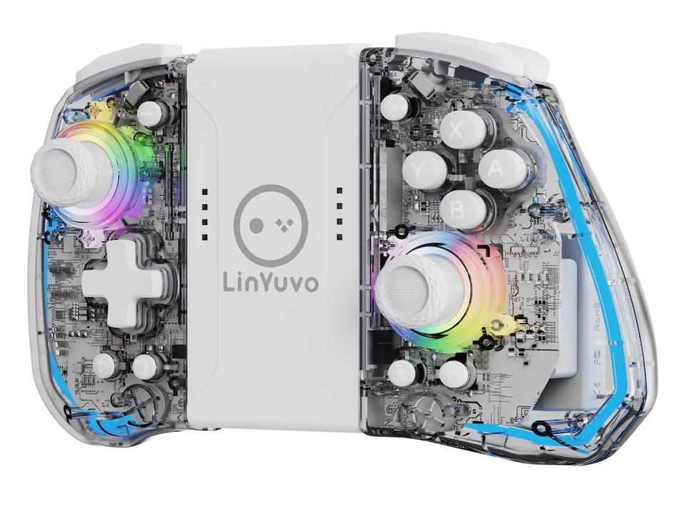 LinYuvo Split Handle KS40 for Switch with Dual Vibration,Colorful