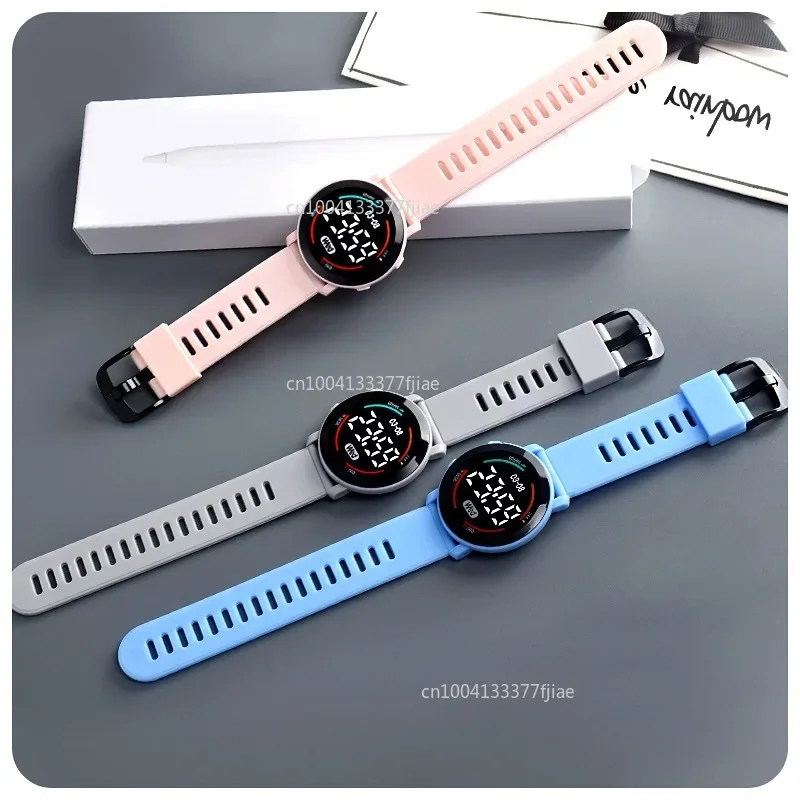 Fashion Kids Watches Luminous Waterproof Sport Children Watch Silicone Strap LED Digital Electronic Wrist Watch for Kids