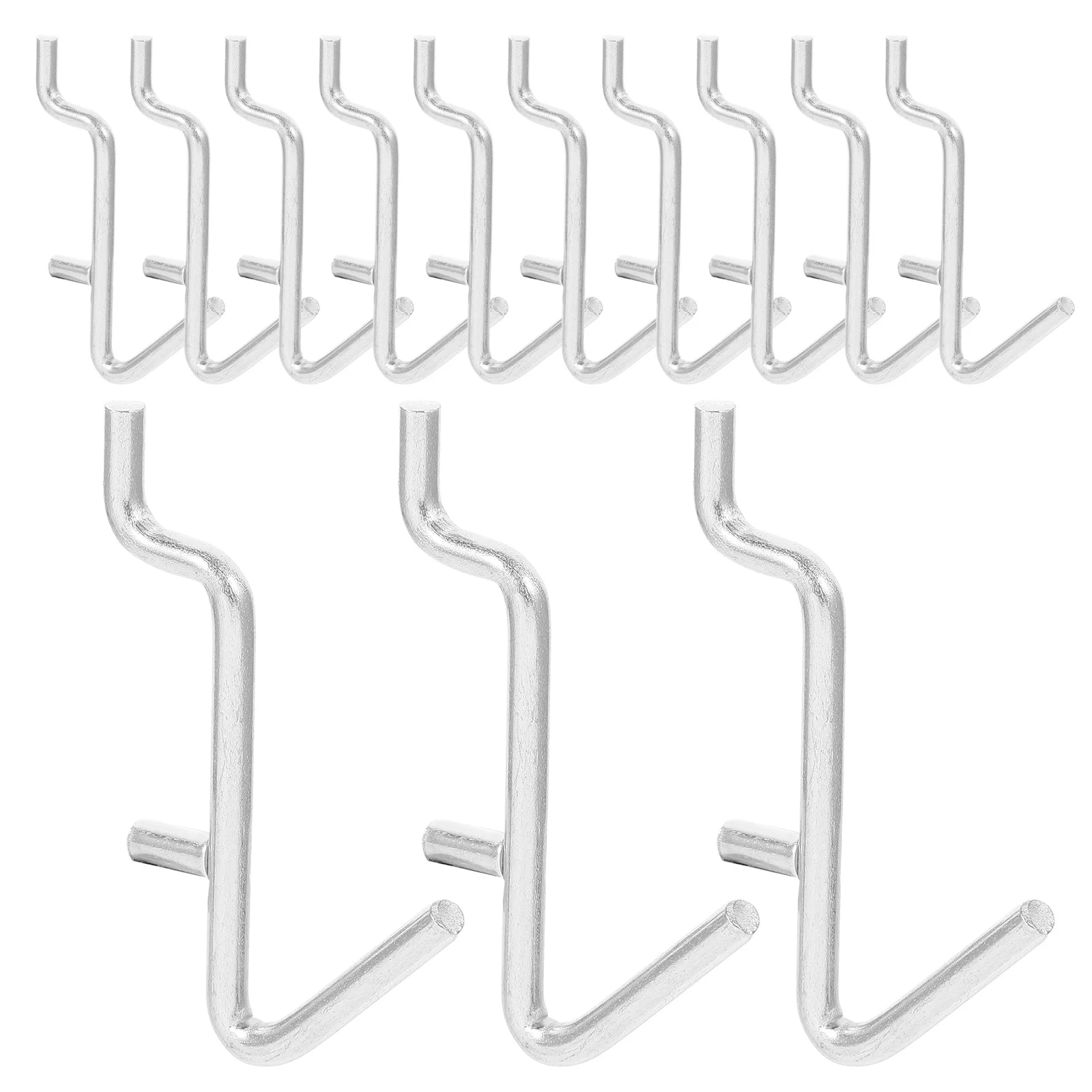 Ganchos de Hardware de 20 piezas, colgadores de tablero perforado de Metal, accesorios organizadores de herramientas ligeros y fáciles de instalar para almacenamiento de tablero perforado