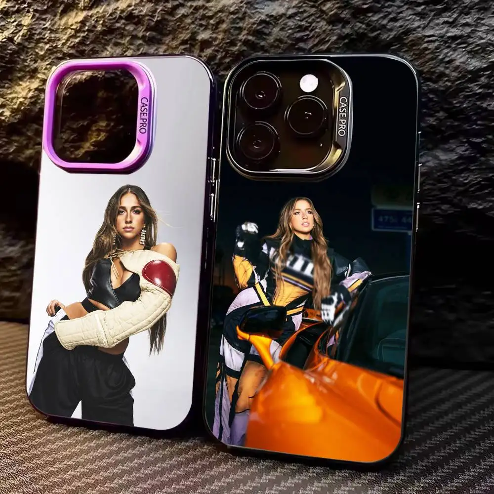

Pop Star T-Tate M-McRae Phone Case For iPhone17,16,15,14,13,12,11 Plus,Pro Max Colored Silver Plated Inside Cover