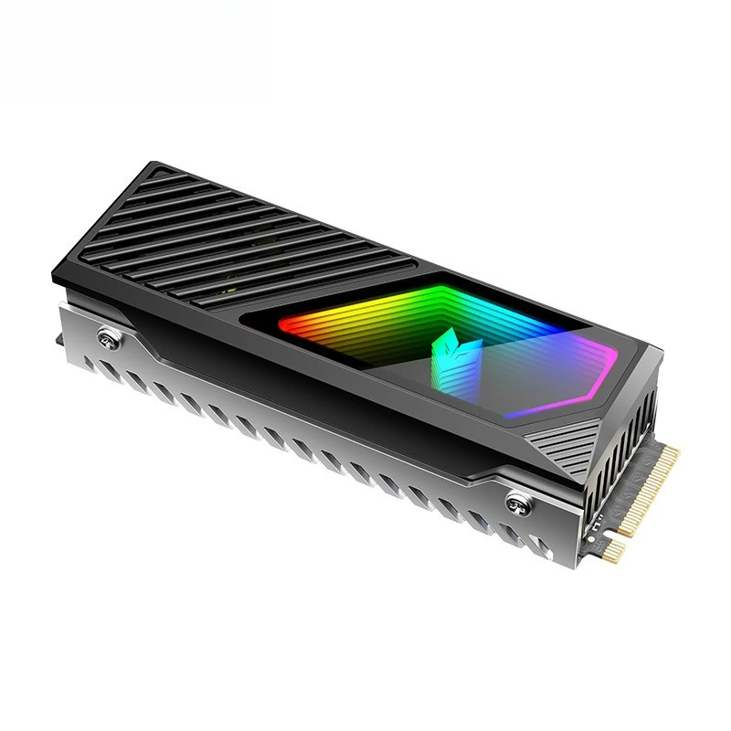 

M.2F radiator with fan ARGB infinite mirror 5v3pin Shenguang synchronous NVME SSD cooling vest