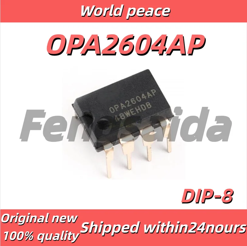 (1-10pcs)100% Brand new original OPA2604AP Dual Op-Amp DIP8 Direct Plug OPA2604 Precision Dual Operational AmplifierOP8