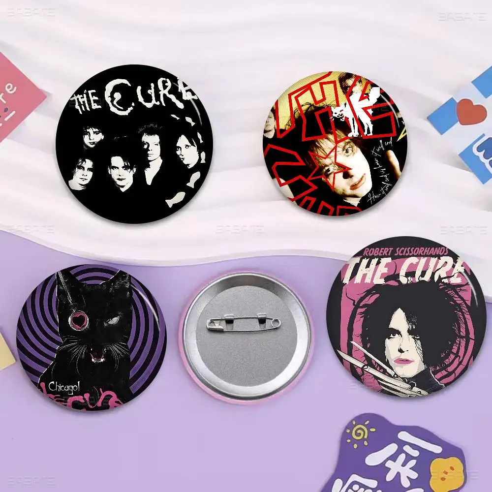 Classic T-The C-Cure Rock Band Tinplate Pin Button Custom Anime Role Old-school Brooch Cartoon Collar Badge Jewelry Gift Fans