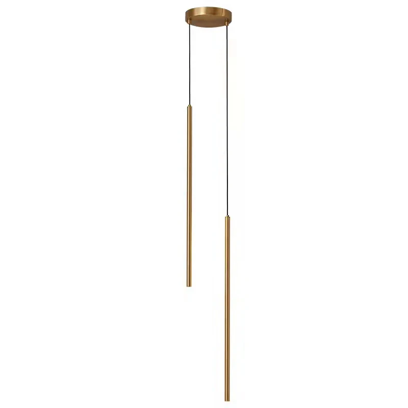 Minimalistischen Kupfer Anhänger Lichter Für Nacht Wohnzimmer Esszimmer Küche Hängen Lampe Gold Schwarz Körper Draht Einstellbar 4000K