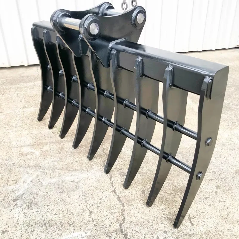 

High quality excavator rake bucket