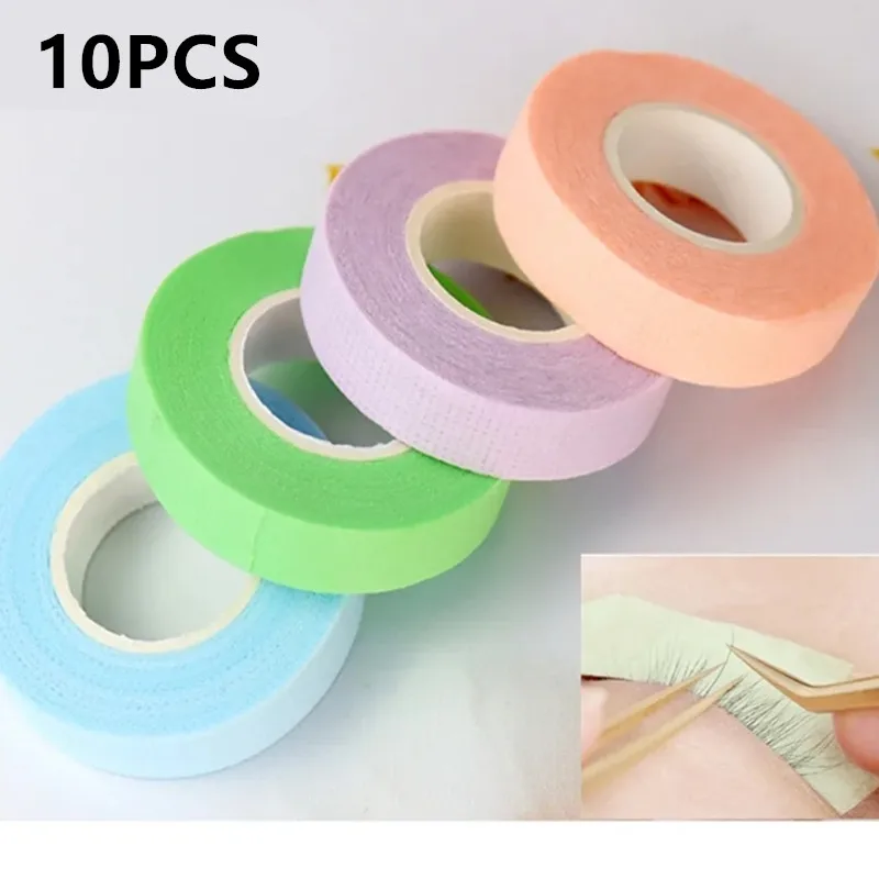 1/5/10PCS Random Color Eyelash Extension Tape Under Eye Patches Micropore Tape Lashes Tape Sensitive Skin Using Wholesale