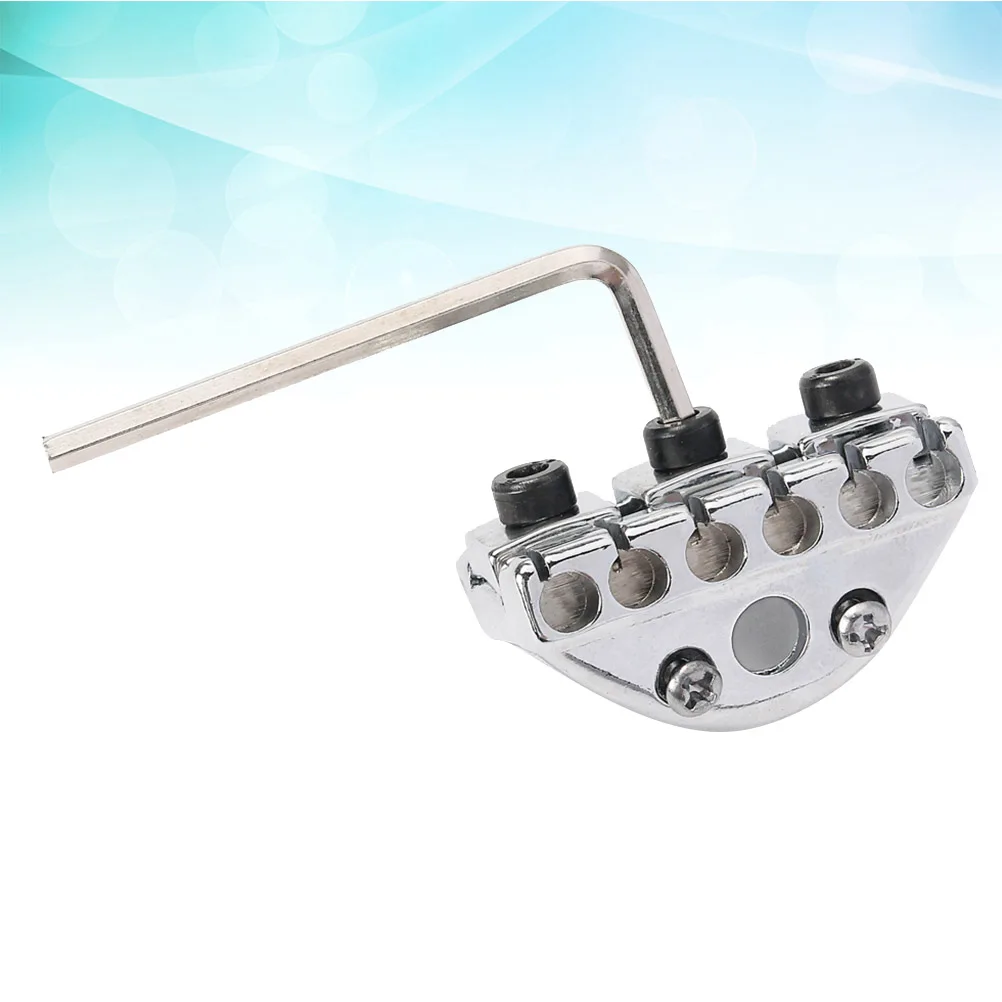 

Guitar Tremolo String Locking Nut Replacement Guitar Parts Electric Bridge Accessory Silver Durable Corrosion