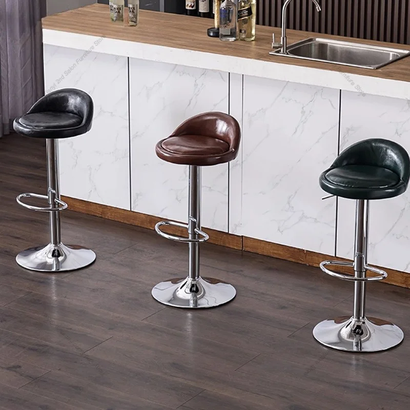 Modern Simple Bar Chairs Nordic Creative Swivel Height Adjustable High Stool for Reception Desk Bar Furniture Sillas FYBC