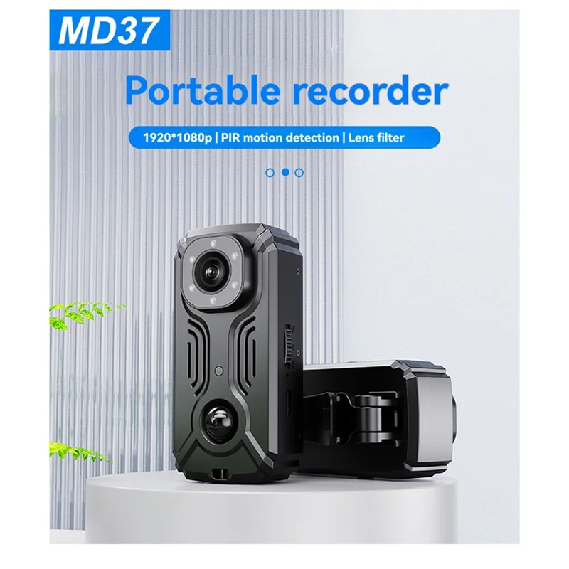 AA60-MD37 واي فاي كاميرا صغيرة IR-CUT للرؤية الليلية مصغرة كاميرا الفيديو جيب الشرطة الجسم كام PIR كاميرات الدراجة كاميرا ويب رياضية #3