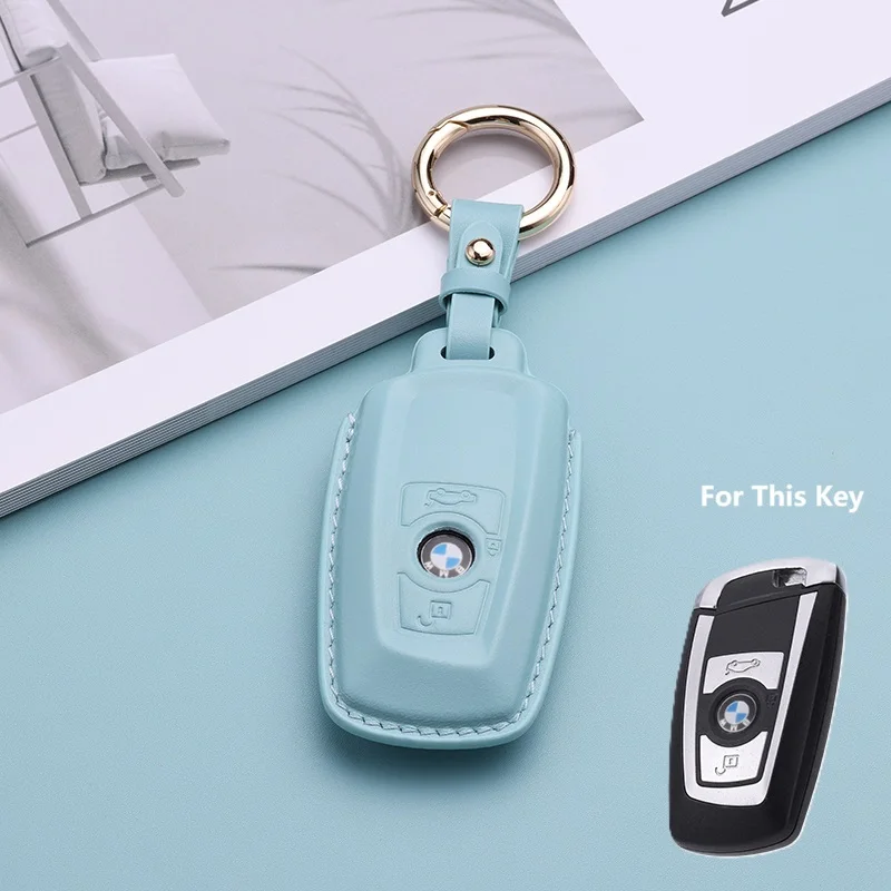 Genuine leather key case/cover suitable for BMW 5 Series, 6 Series, 7 Series, 3 Series, GT320li/X2