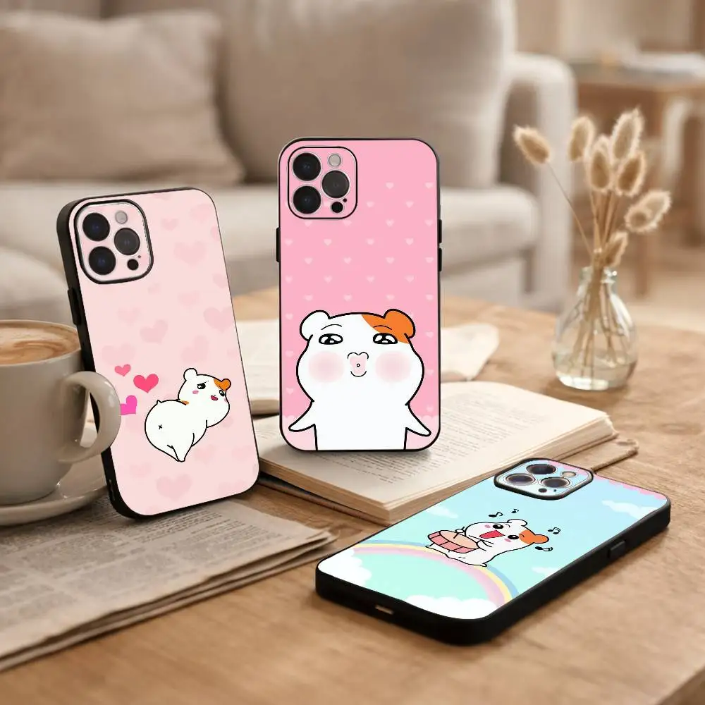 

Cute O-Oruchuban Ebichu Phone Case For iPhone17,16,15,14,13,12,Plus,Pro Max, 5G Others Soft Black Cover