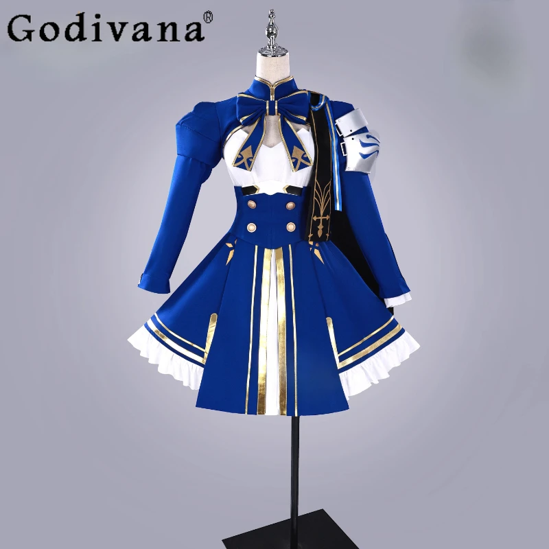 

Role Playing Dress Outfits Clothes Women Halloween Carnival Party Wig Set Girls Honkai Star Rail HSR Fate Saber Cosplay Costume