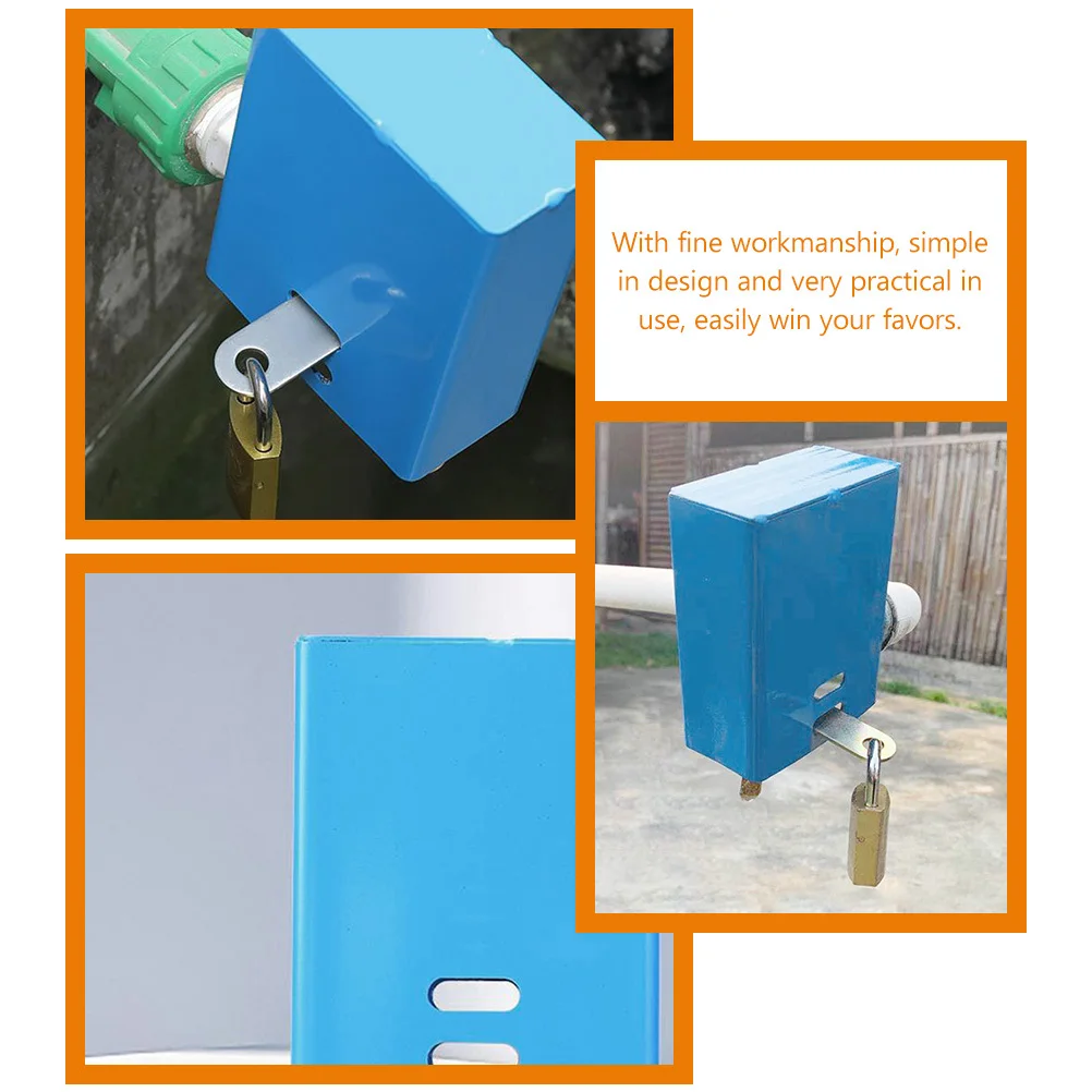 1 Set Horse Kit Outdoor Water Spigot System -Proof Faucet Protection Hose Bib Lock Durable Water Faucet Lock