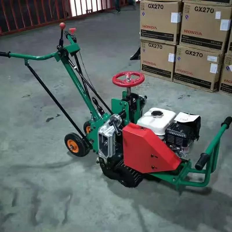 Portable Lawn Sod Cutting Equipment 4-Stroke Engine Low Vibration for Villa Golf Course Turf Paving