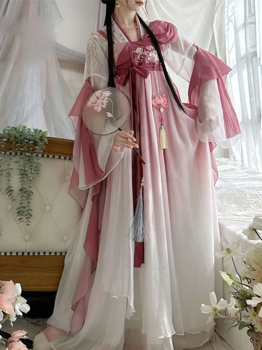 Hanfu Dress Women Ancient Chinese Traditional Hanfu Set Female Fairy Cosplay Costume Outfit Summer Hanfu Photography Dress